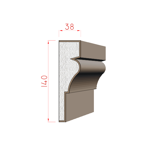 Šambrána  140x38mm