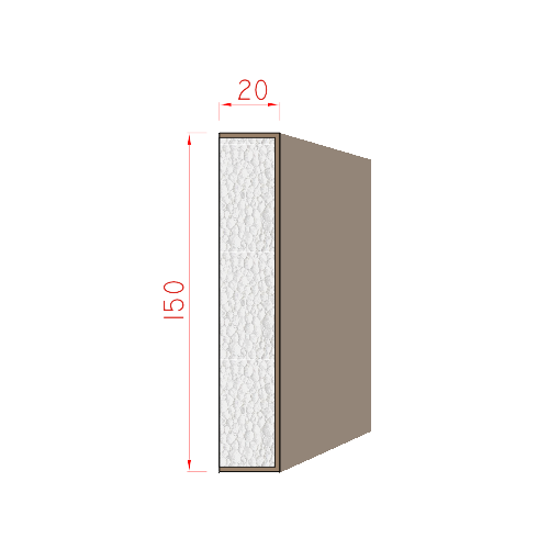 Šambrána 150x15mm