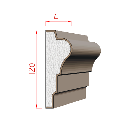 Šambrána 120x41mm