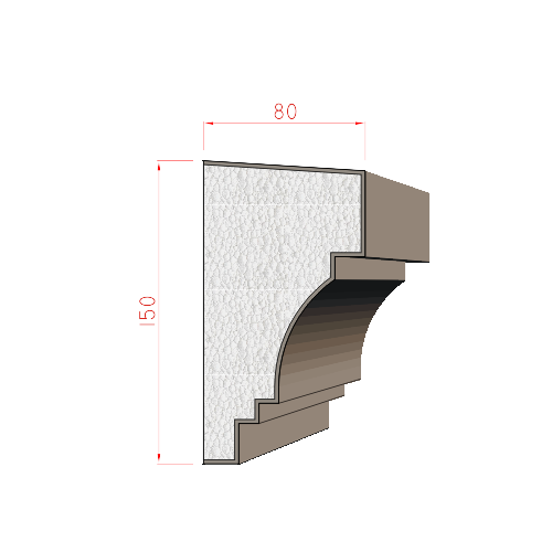 Parapet 150x80mm