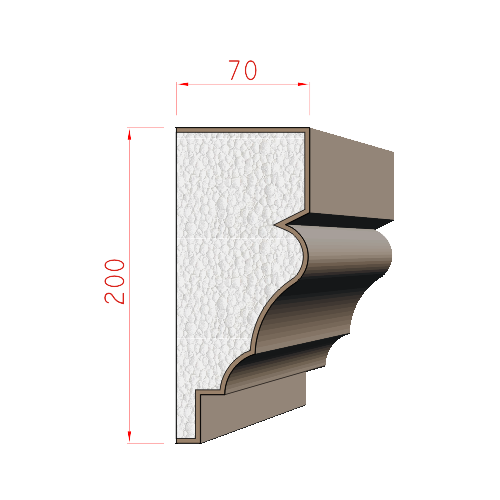 Parapet 200x70mm