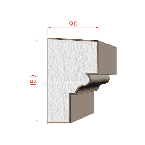 Parapet 150x90mm