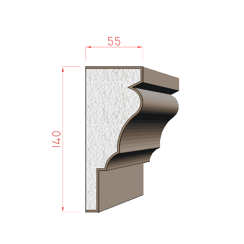 Parapet 140x55mm