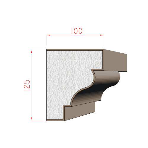 Parapet 125x100mm
