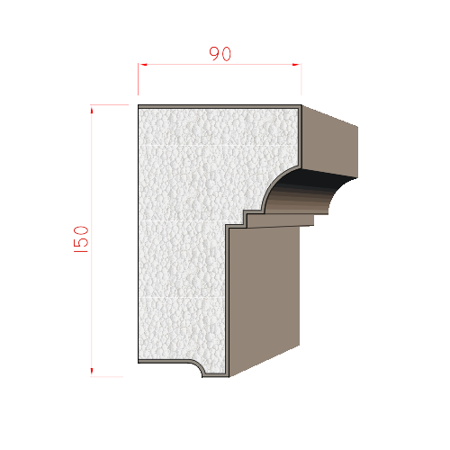 Parapet 150x90mm