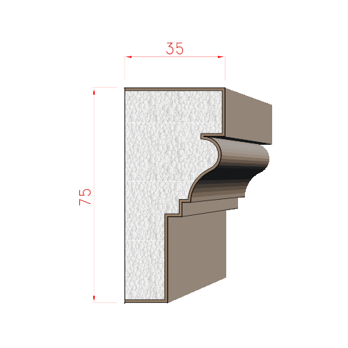 Parapet 75x35mm