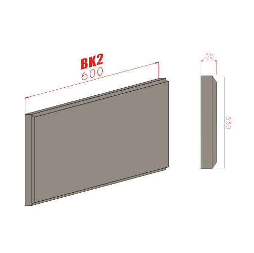 Bosážní kámen BK2 600mm