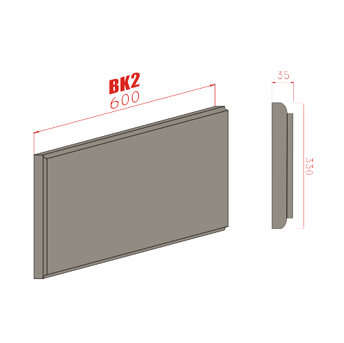 Bosážní kámen BK2 600mm