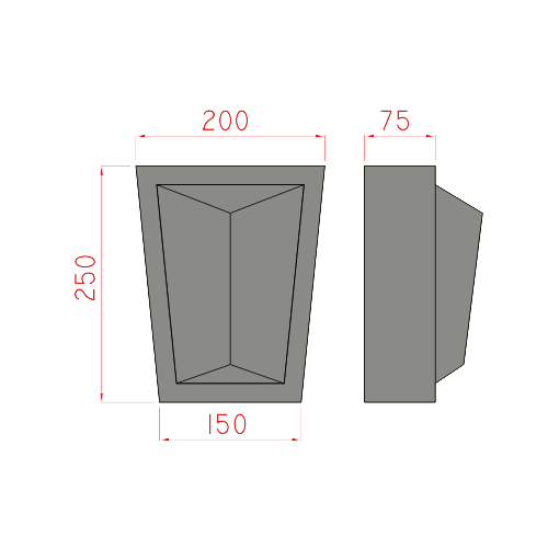 Klenák 250x200x75mm
